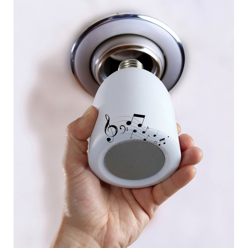 Ampoule LED 8W avec haut-parleur Bluetooth + télécommande