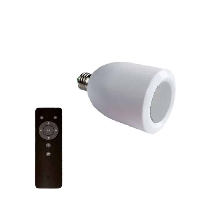 Ampoule LED 8W avec haut-parleur Bluetooth + télécommande