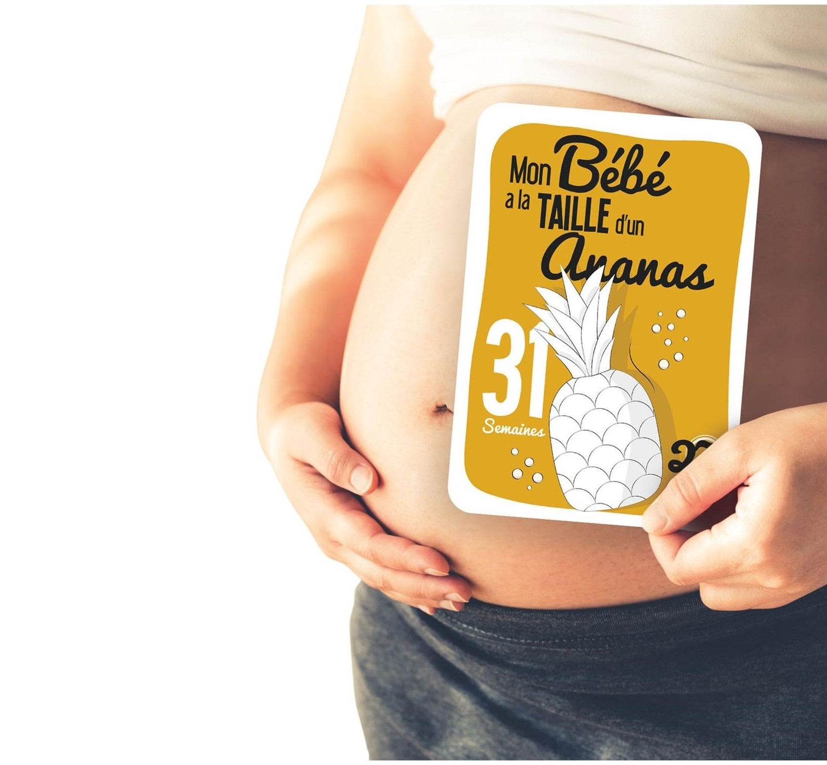 Cartes illustrées pour vos photos de grossesse