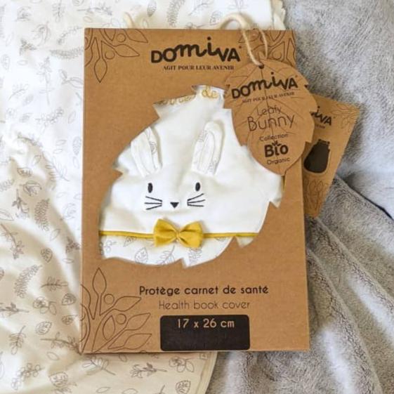 protege-carnet-de-sante-bebe-lapin-jaune