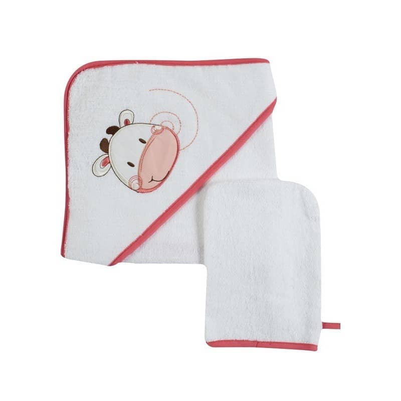 Sortie de Bain et Gant pour Bébé 100% coton