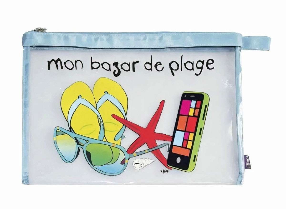 Trousse de voyage transparente mon bazar de plage