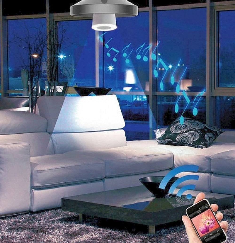 Ampoule LED 8W avec haut-parleur Bluetooth + télécommande