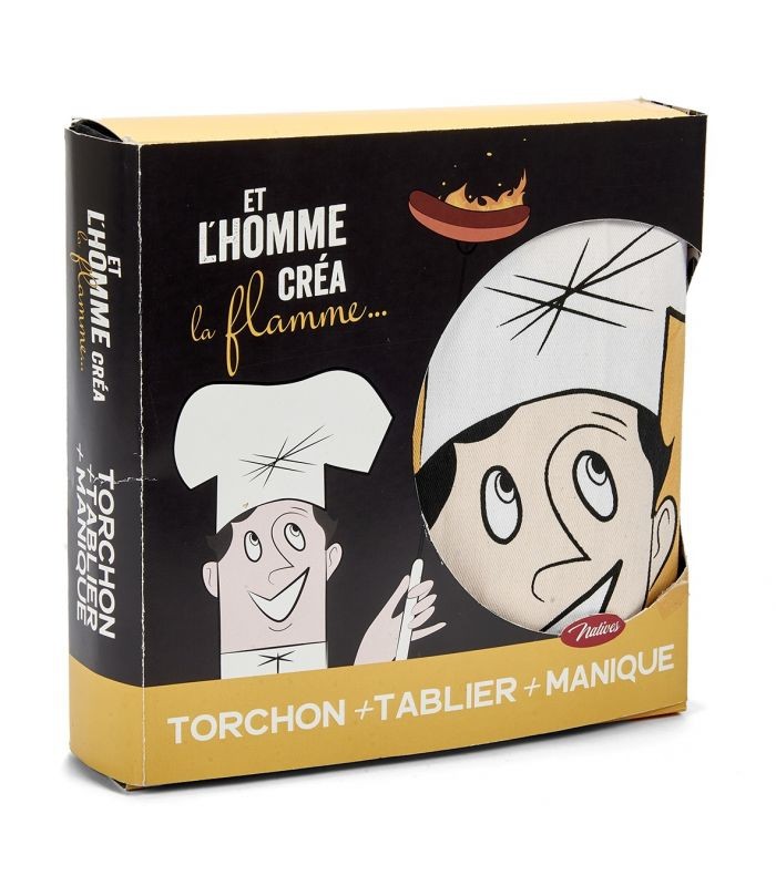 Coffret cuisinier ET L'HOMME CREA LA FLAMME