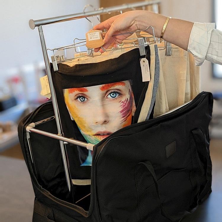 Valise trolley Professionnelle avec portant lingerie