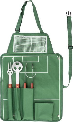 Tablier set de Barbecue Football avec 3 Accessoires