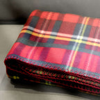 Plaid polaire Tartan à carreaux rouges