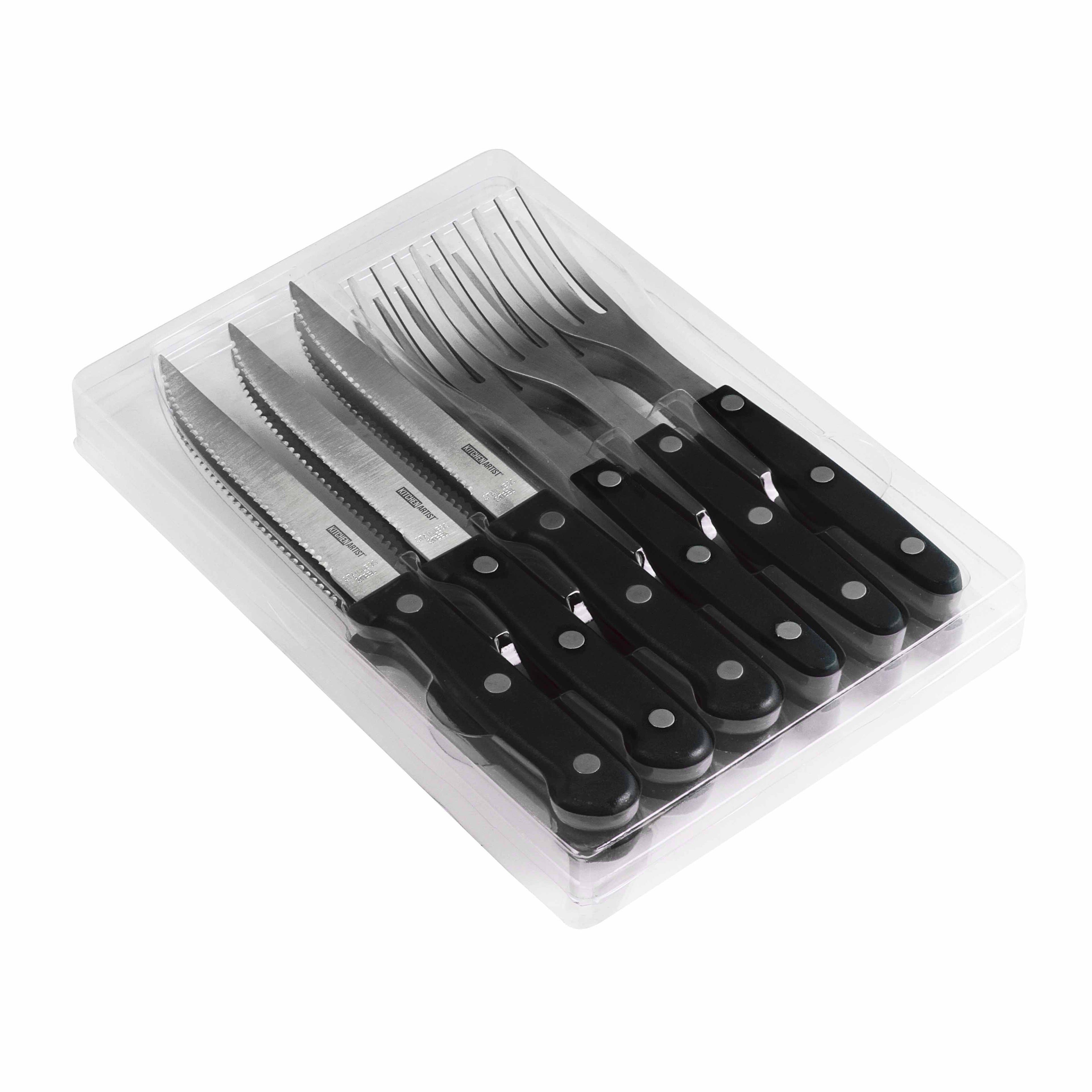 Coffret couverts à steak 6 pers.
