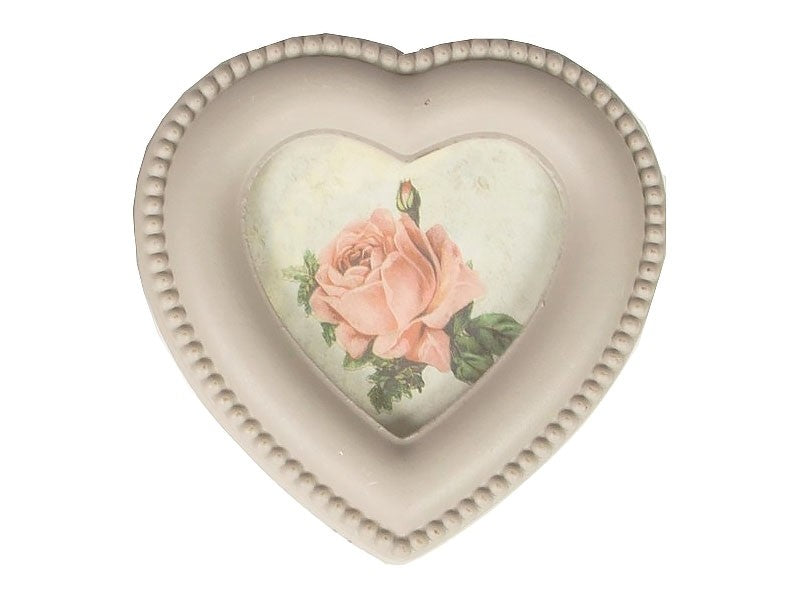 Boîte Coeur Cadre Photo Bois - Rangement Bijoux Romantique