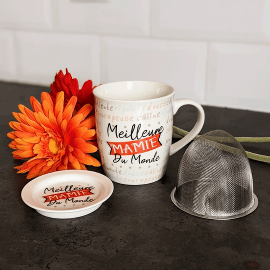 Coffret Tasse à tisane Meilleure MAMIE du Monde