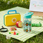 Bouteille Gourde Enfant 400ml avec paille motif Tracteur