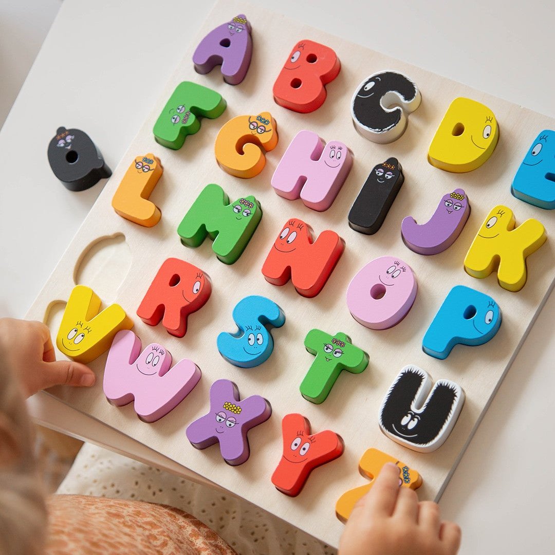 Alphabet puzzle bois Barbapapa