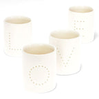 photophore Love porcelaine