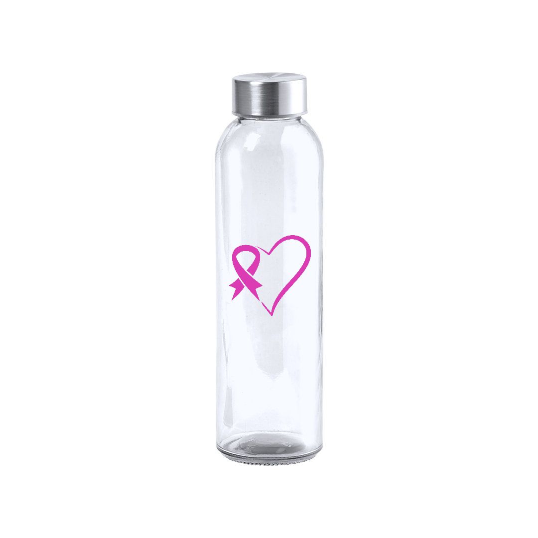 Gourde bidon en verre Octobre Rose 500ml