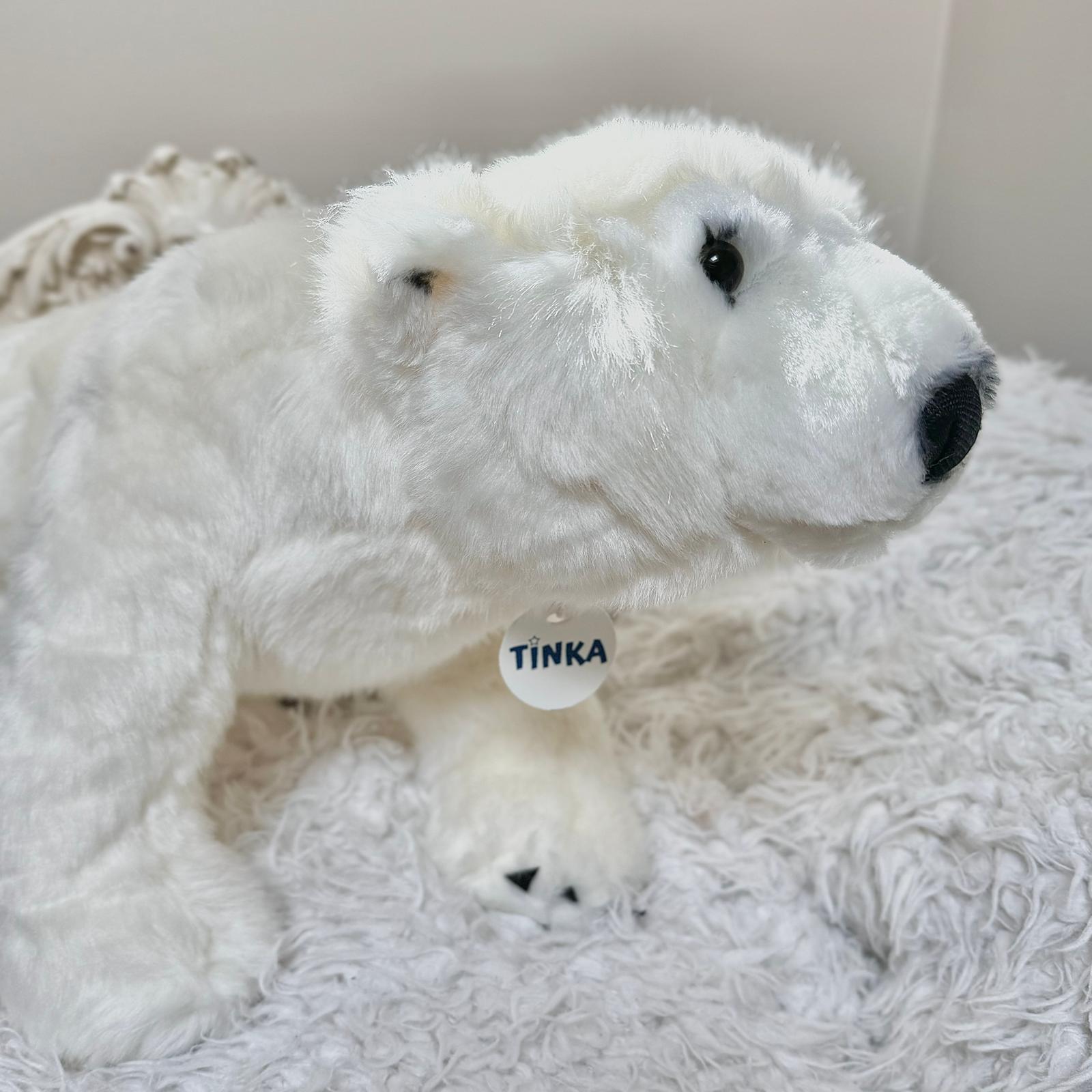 Grande Peluche Ours polaire toute douce - 53cm