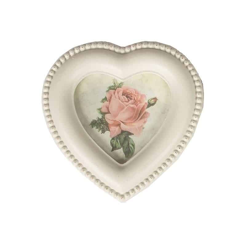 Boîte Coeur Cadre Photo Bois - Rangement Bijoux Romantique