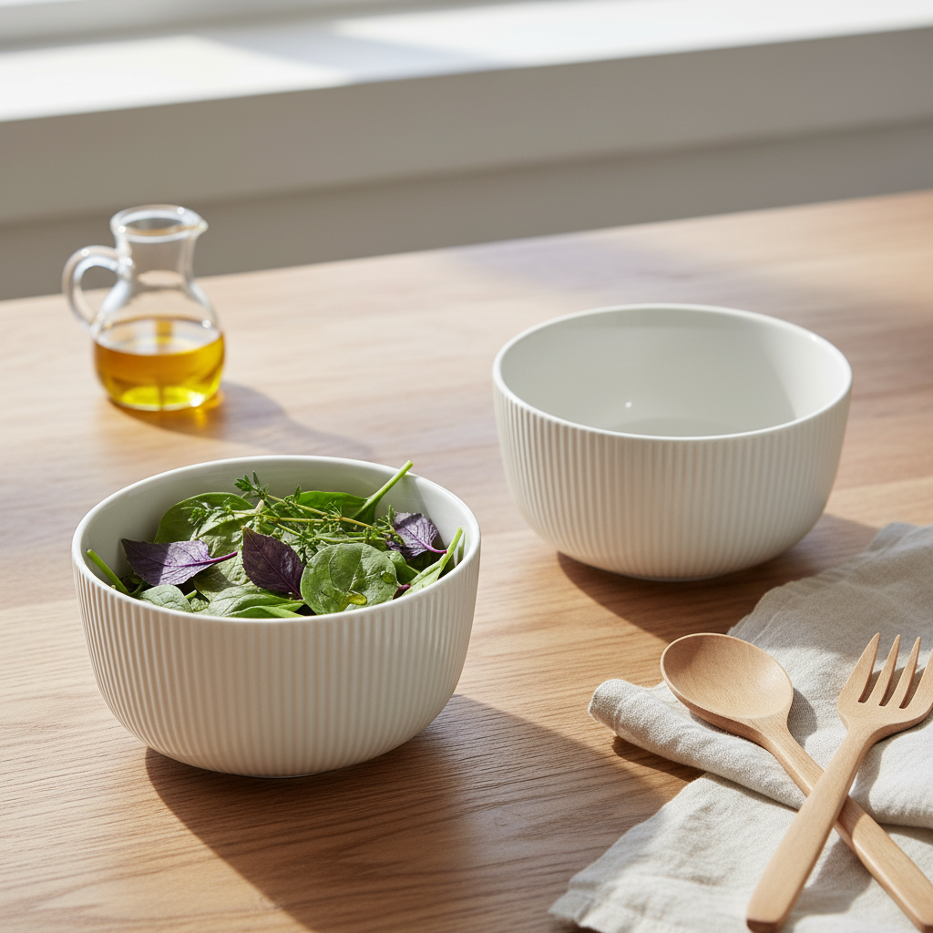 Bols céramique blanche 2 pièces