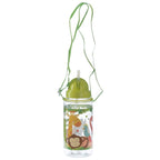 Bouteille Gourde Enfant 450ml avec Paille & Cordon - Animaux du Zoo