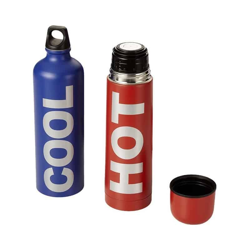 Le Duo - une Bouteille isotherme et un bidon simple CHAUD et FROID