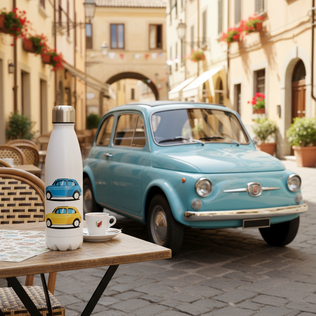 Bouteille isotherme pour les fans de FIAT 500