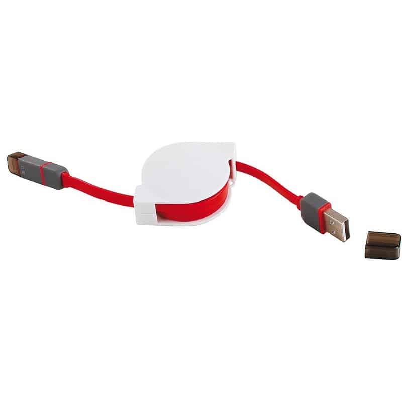 Câble USB rétractable 1m