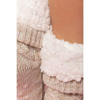 Chaussons chaussettes sherpa antidérapants - cocooning hiver
