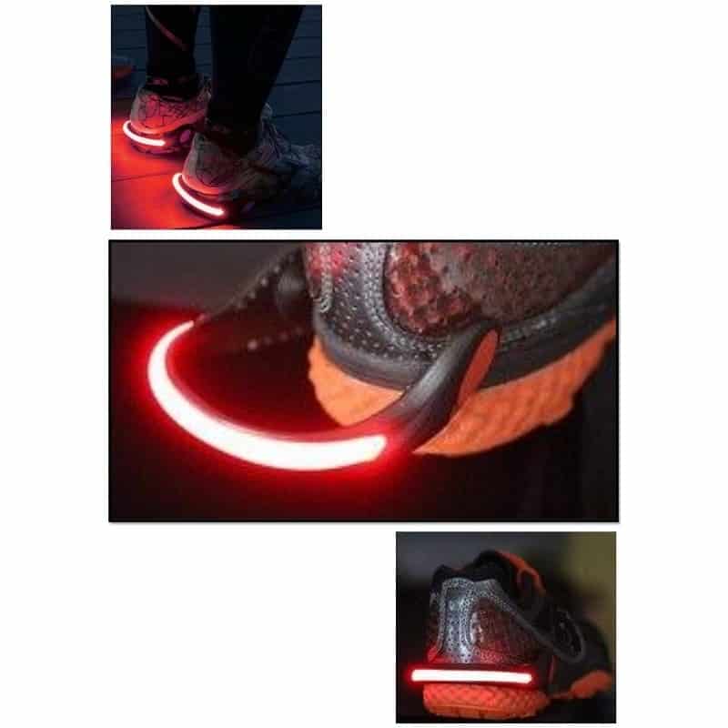 Clips LED lumineux pour chaussures sport