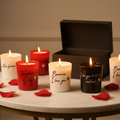 Coffret Bougies Mots d'Amour — carré