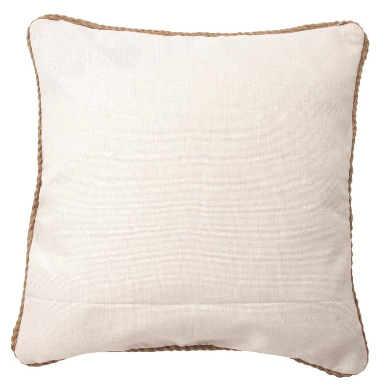 Coussin Herbier Feuillage Aquarelle Vert — Décoration Salon Nature