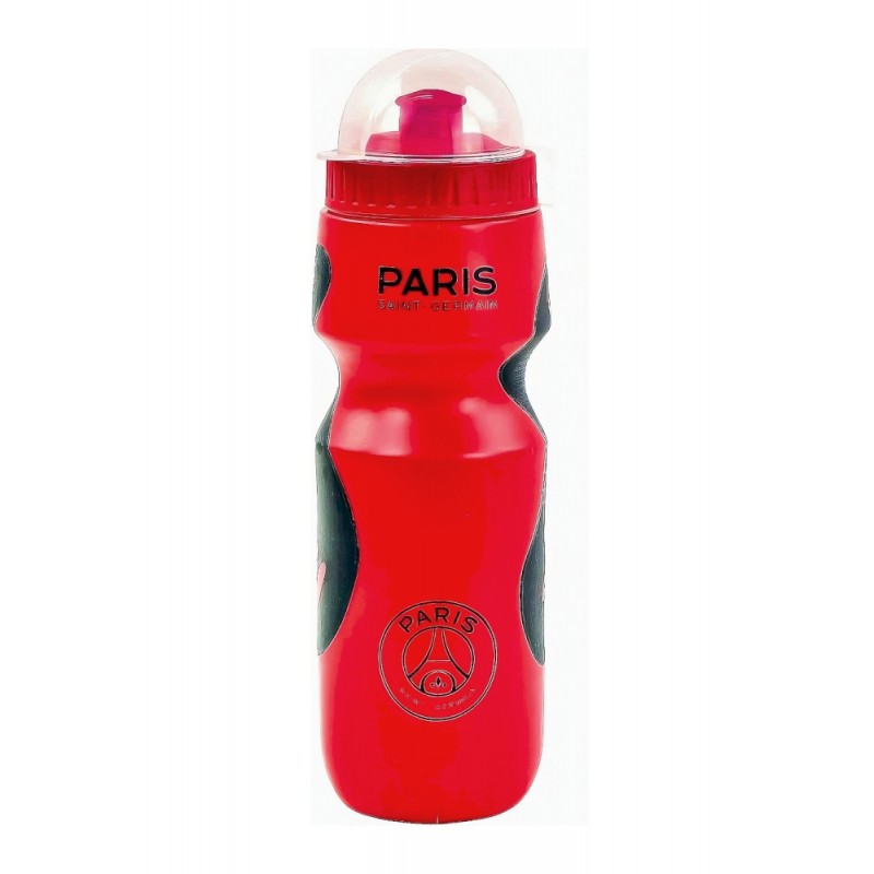Gourde PSG 650ml rouge licence officielle - Ergonomique pour sport école bureau - BARBACADO

