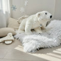 Grande peluche ours polaire blanc 53cm ultra douce - Pelage moelleux pour câlins enfant - BARBACADO
