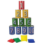Jeu de Chamboule tout 10 canettes