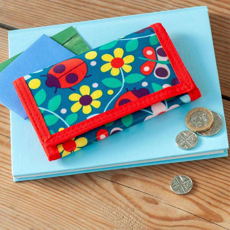 porte monnaie pour petite fille au motif de coccinelles