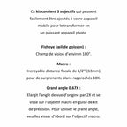 Kit de 3 lentilles pour caméra téléphone portable