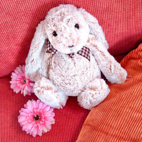 Peluche Lapin Small Foot – 35 Cm – Gris Et Blanc – Fourrure Douce Polyester – Neuf