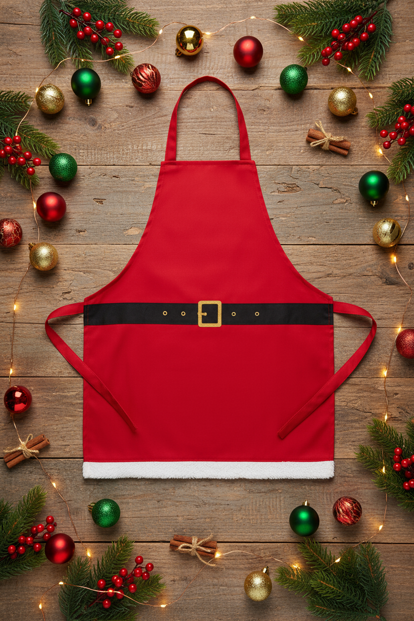 Mise en scène alternative Tablier de Noël