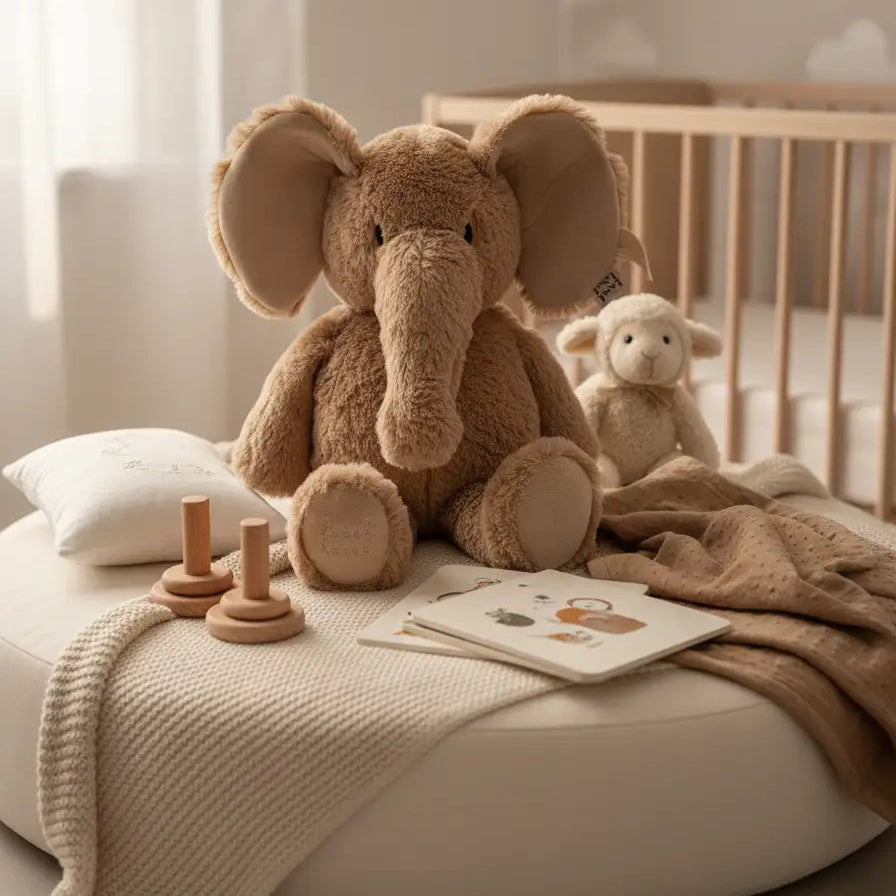 ma peluche elephant couleur nougat 