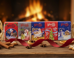 Papillote Savons Noël - Format carré avec cheminée