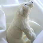 Ours polaire peluche géante 53cm - Décoration chambre enfant et câlins - Qualité supérieure BARBACADO
