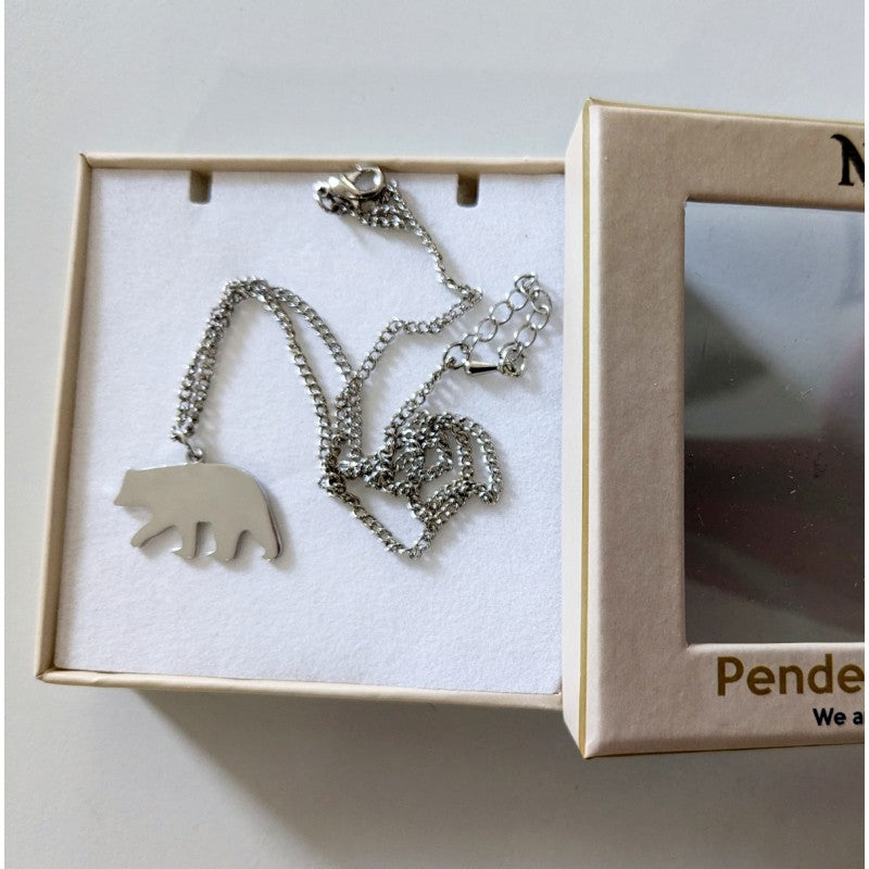 Pendentif collier ours polaire