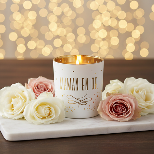 Photophore Maman en Or 