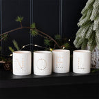 photophore en porcelaine Noel