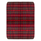 Plaid polaire Tartan à carreaux rouges