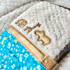 Protège carnet de santé bébé Bleu