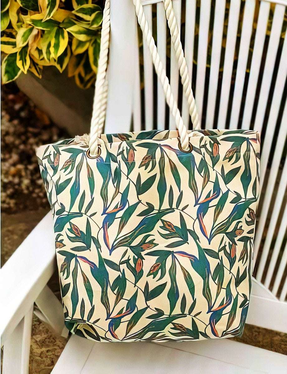 Sac de plage coton TROPICAL
