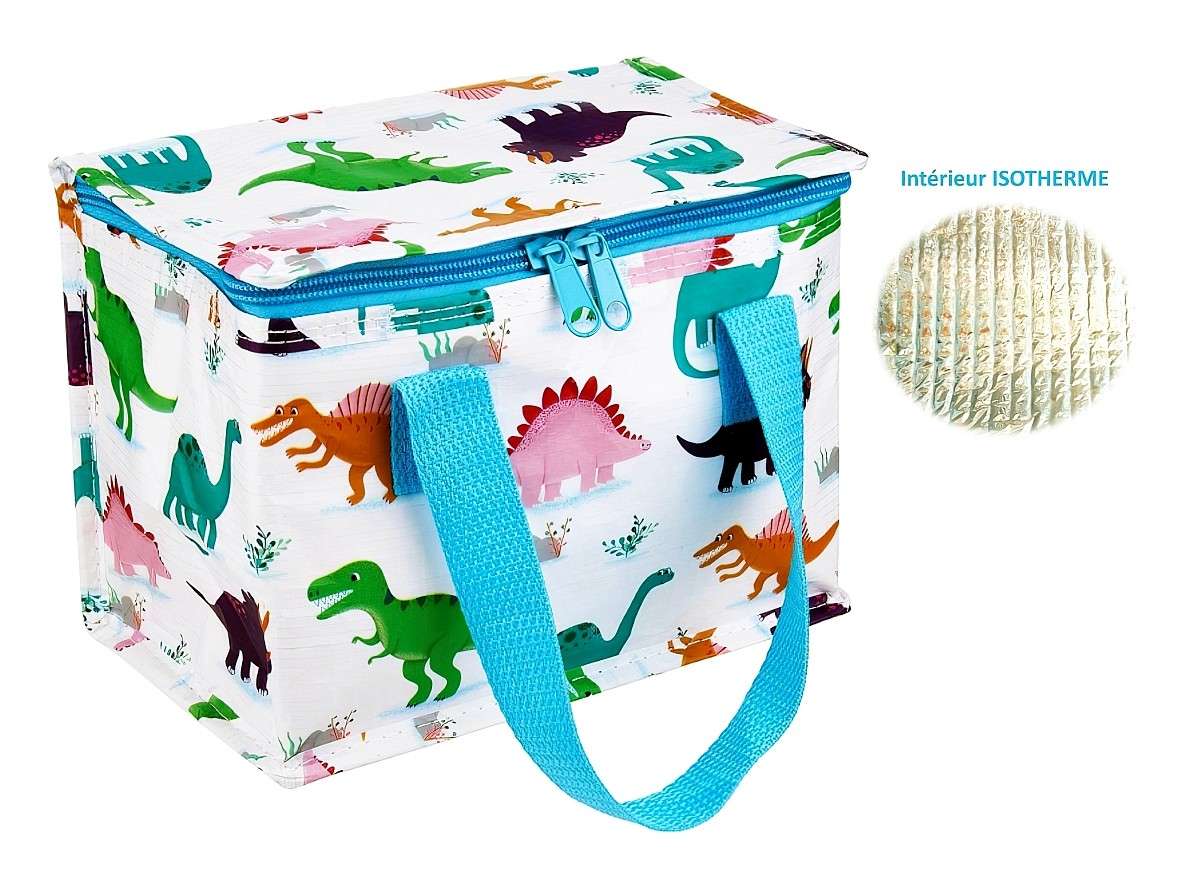 Sac isotherme goûter Dinosaures