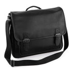 Sacoche cartable façon cuir noir