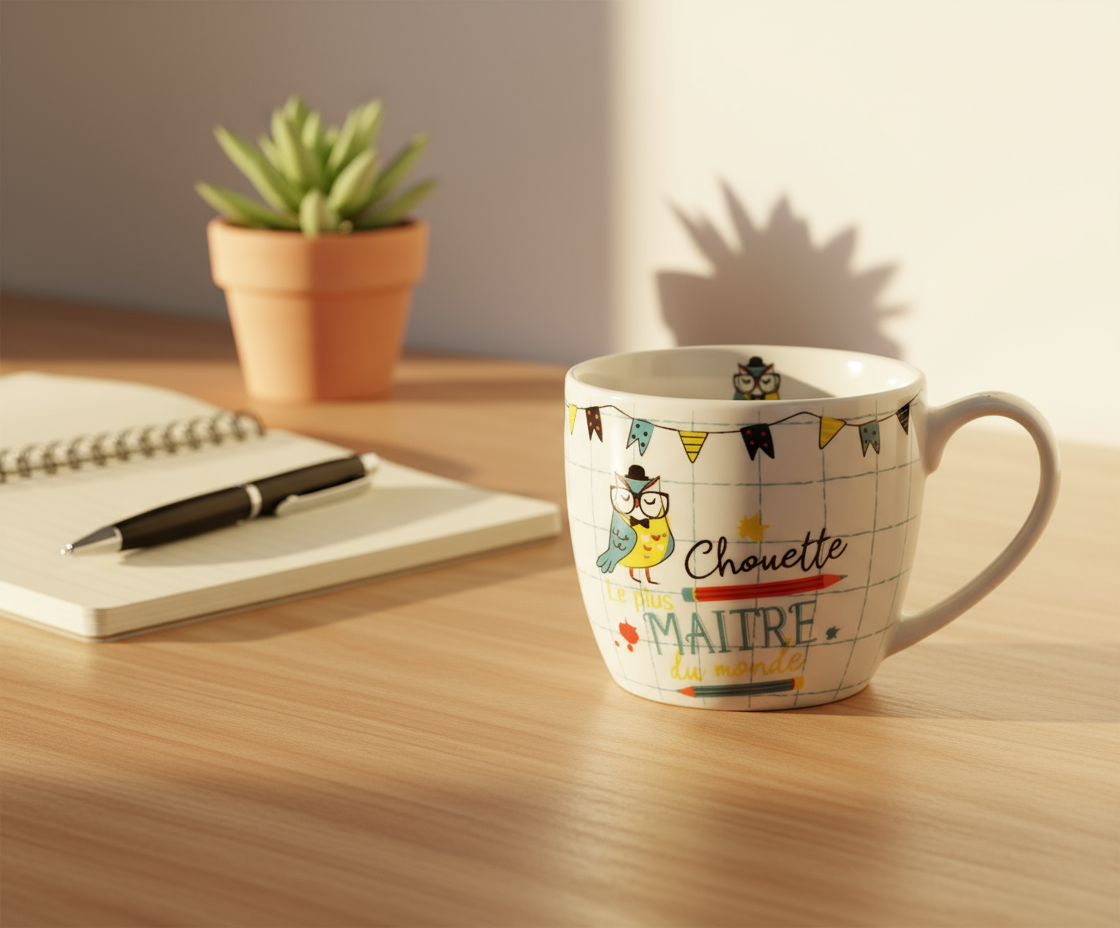  Tasse Le plus chouette Maitre du monde