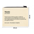 Grande Trousse en coton Mamie