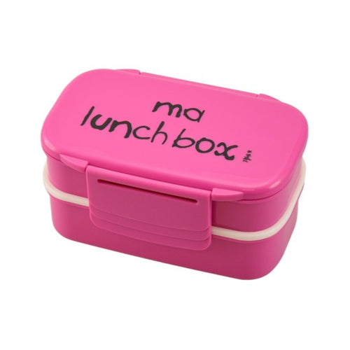 Lunch box rose smiley 4 compartiments 1,2L - repas bureau et pique-nique

